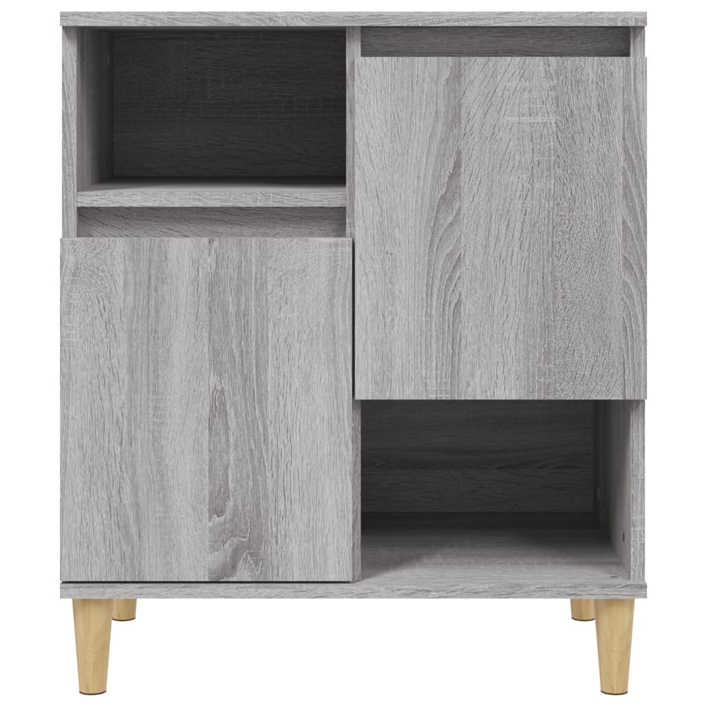Ντουλάπι 3 τεμ. Γκρι Sonoma 60x35x70 εκ. από Επεξεργασμένο Ξύλο