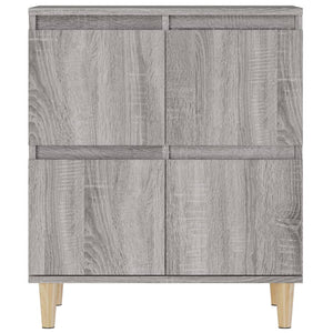 Ντουλάπι 2 τεμ. Γκρι Sonoma 60x35x70 εκ. από Επεξεργασμένο Ξύλο