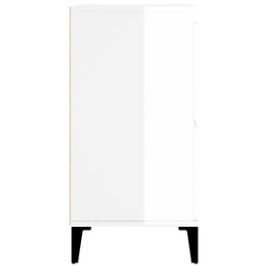 Ντουλάπια 2 τεμ. Γυαλιστ. Λευκό 60x35x70 εκ. Επεξεργασμένο Ξύλο