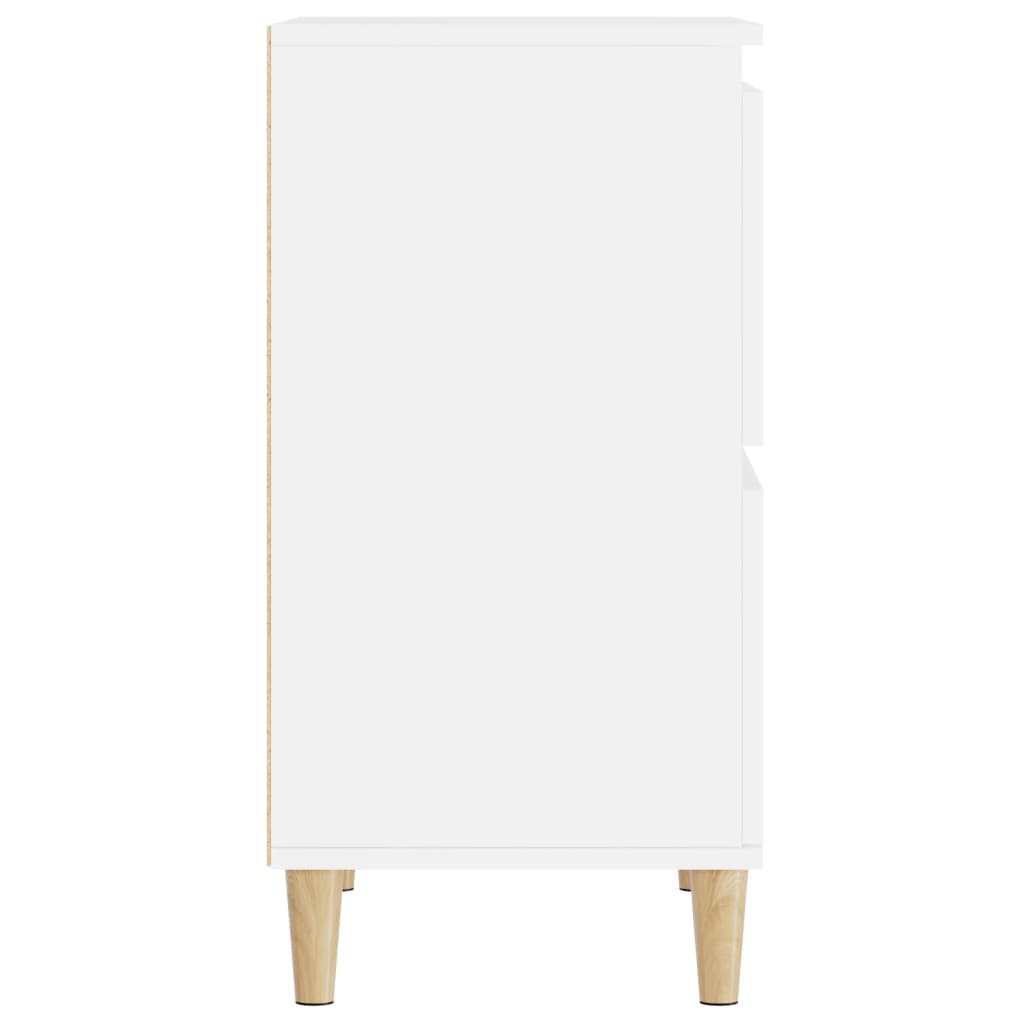 Ντουλάπια 3 τεμ. Λευκό 60x35x70 εκ. Επεξεργασμένο Ξύλο