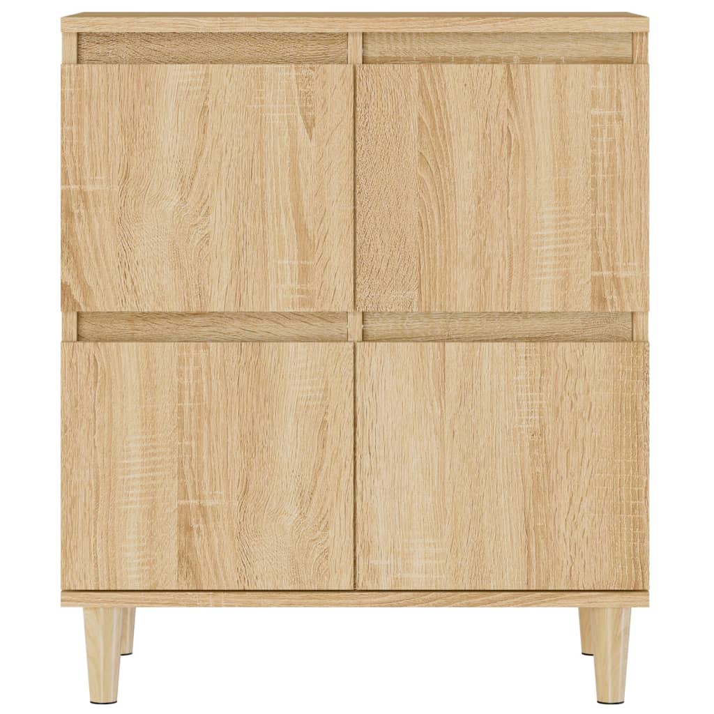 Ντουλάπια 3 τεμ. Sonoma Δρυς 60x35x70 εκ. Επεξεργασμένο Ξύλο