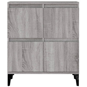 Ντουλάπι 3 τεμ. Γκρι Sonoma 60x35x70 εκ. από Επεξεργασμένο Ξύλο