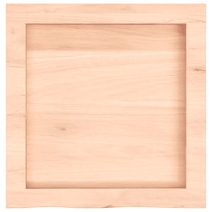 Πάγκος Μπάνιου 40 x 40 x (2-4) εκ. από Ακατέργαστο Μασίφ Ξύλο