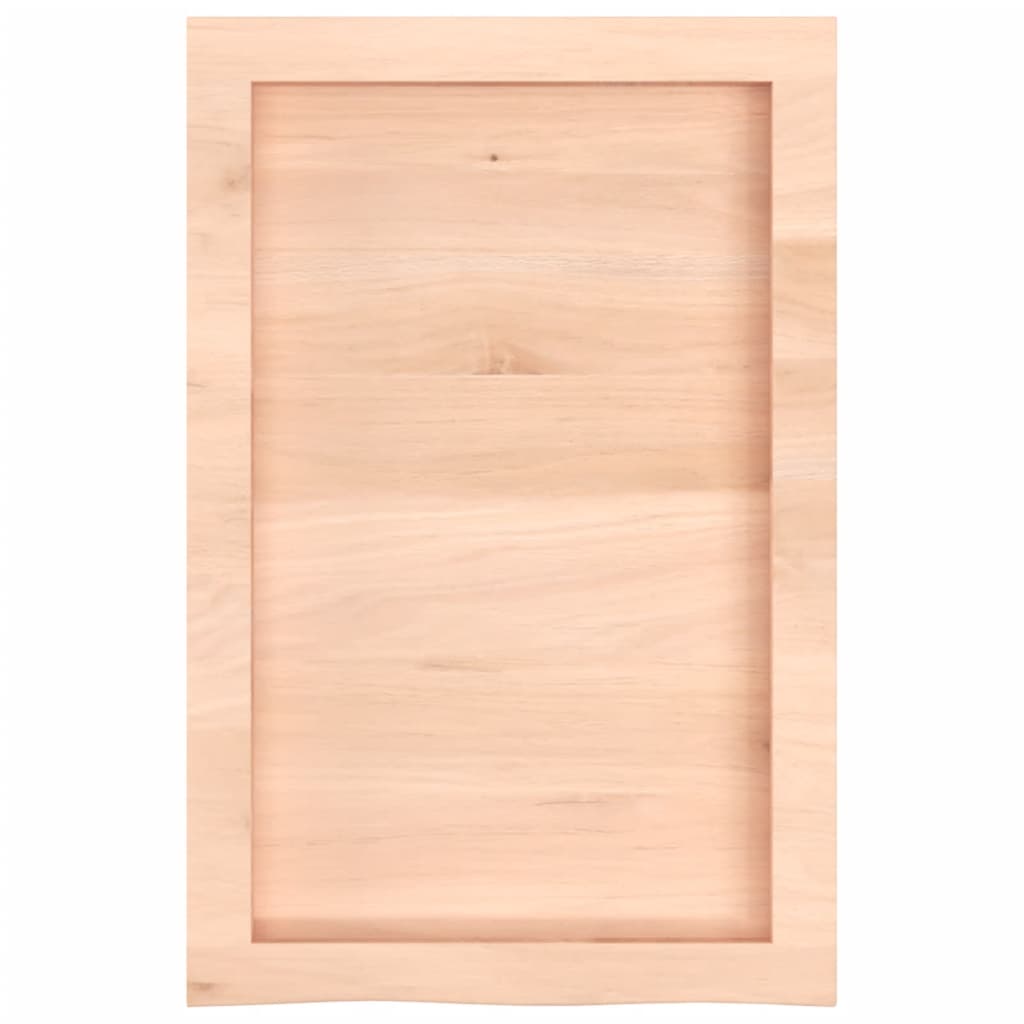 Πάγκος Μπάνιου 40 x 60 x (2-4) εκ. από Ακατέργαστο Μασίφ Ξύλο