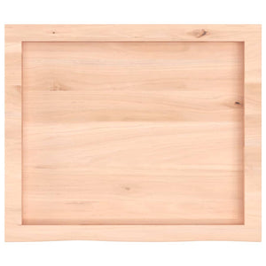 Πάγκος Μπάνιου 60 x 50 x (2-4) εκ. από Ακατέργαστο Μασίφ Ξύλο