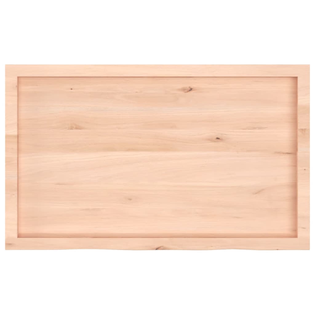 Πάγκος Μπάνιου 100x60x(2-6) εκ. από Ακατέργαστο Μασίφ Ξύλο
