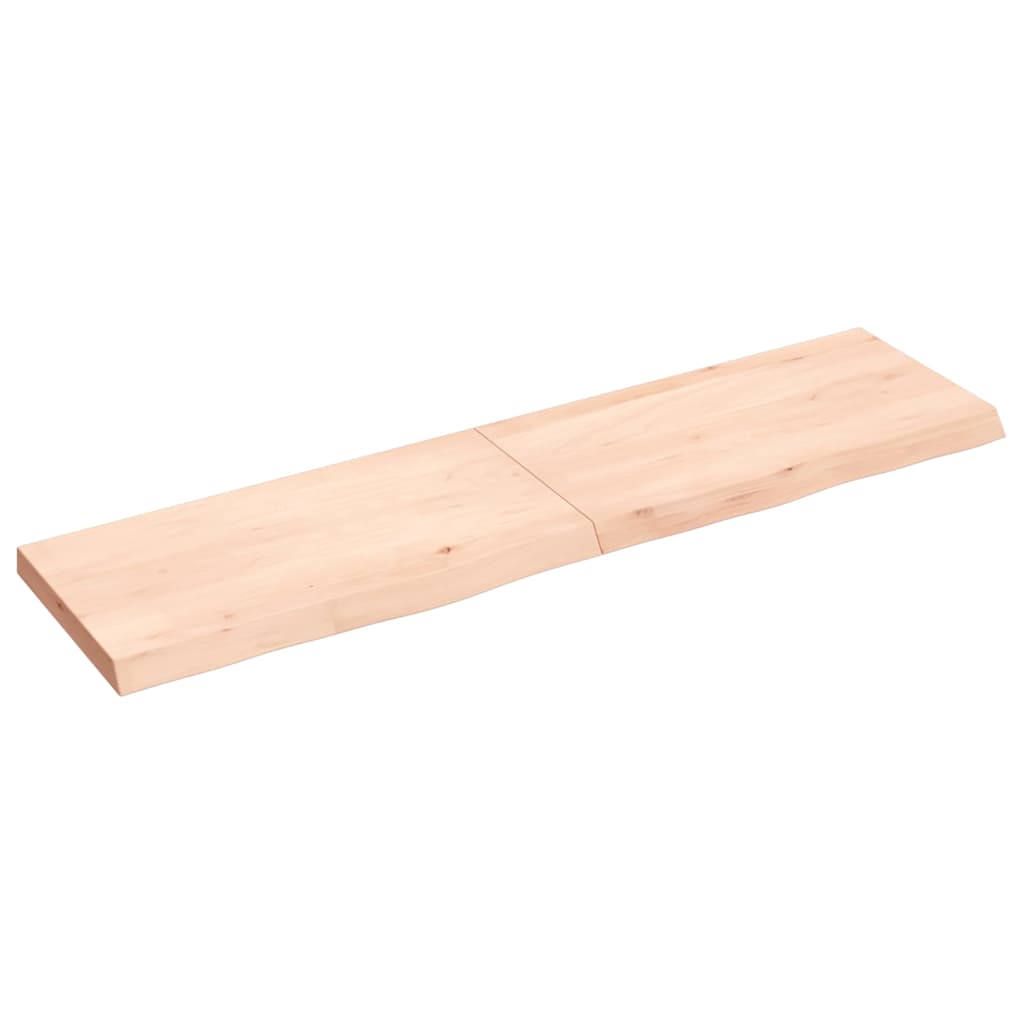 Πάγκος Μπάνιου 120x30x(2-4) εκ. από Ακατέργαστο Μασίφ Ξύλο - Pakobazaar