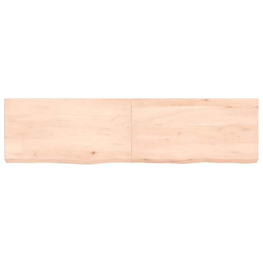Πάγκος Μπάνιου 120x30x(2-6) εκ. από Ακατέργαστο Μασίφ Ξύλο - Pakobazaar
