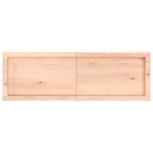 Πάγκος Μπάνιου 120 x 40 x (2-6) εκ. από Ακατέργαστο Μασίφ Ξύλο