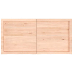 Πάγκος Μπάνιου 120x60x(2-4) εκ. από Ακατέργαστο Μασίφ Ξύλο