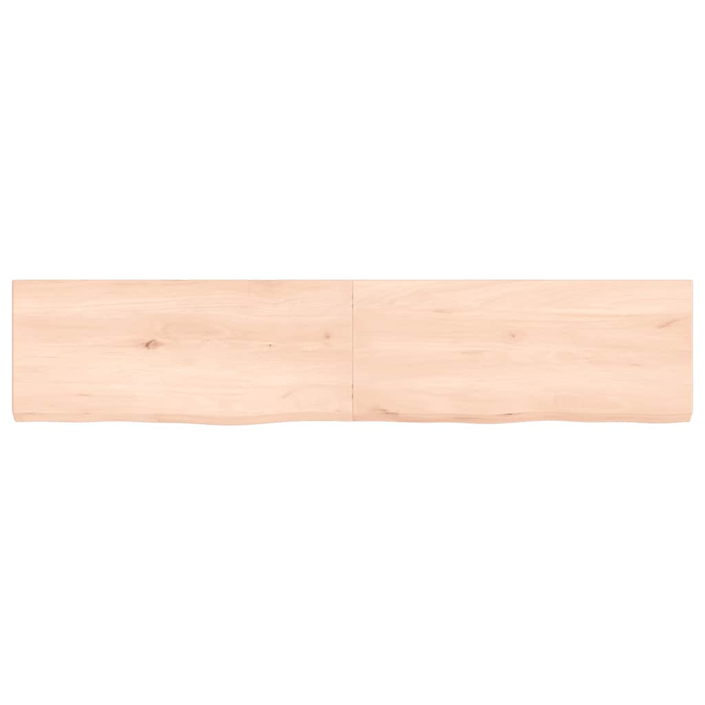 Πάγκος Μπάνιου 140 x 30 x (2-4) εκ. από Ακατέργαστο Μασίφ Ξύλο - Pakobazaar