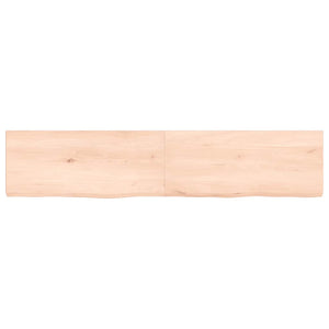 Πάγκος Μπάνιου 140 x 30 x (2-4) εκ. από Ακατέργαστο Μασίφ Ξύλο - Pakobazaar