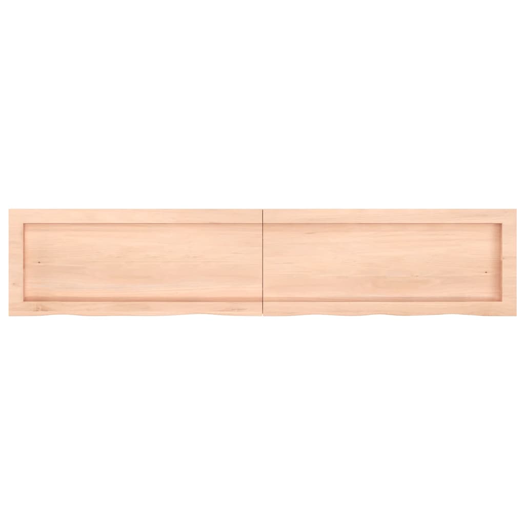 Πάγκος Μπάνιου 140 x 30 x (2-4) εκ. από Ακατέργαστο Μασίφ Ξύλο - Pakobazaar