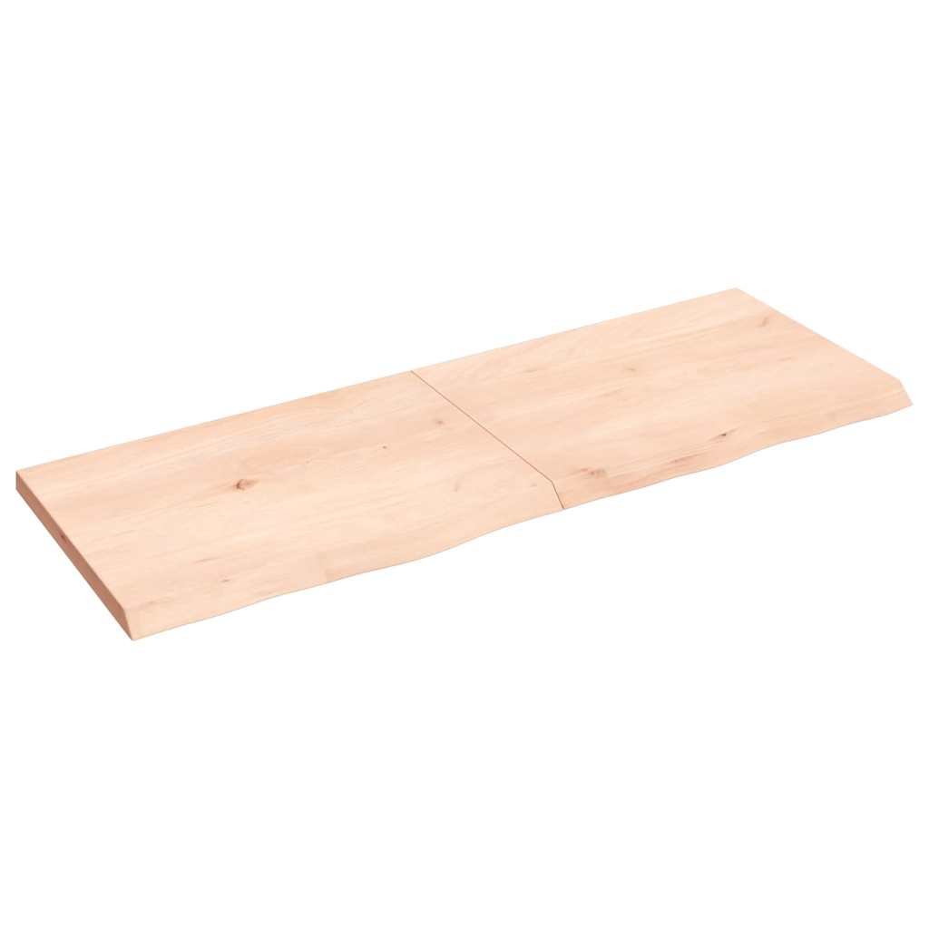 Πάγκος Μπάνιου 140x50x(2-4) εκ. από Ακατέργαστο Μασίφ Ξύλο
