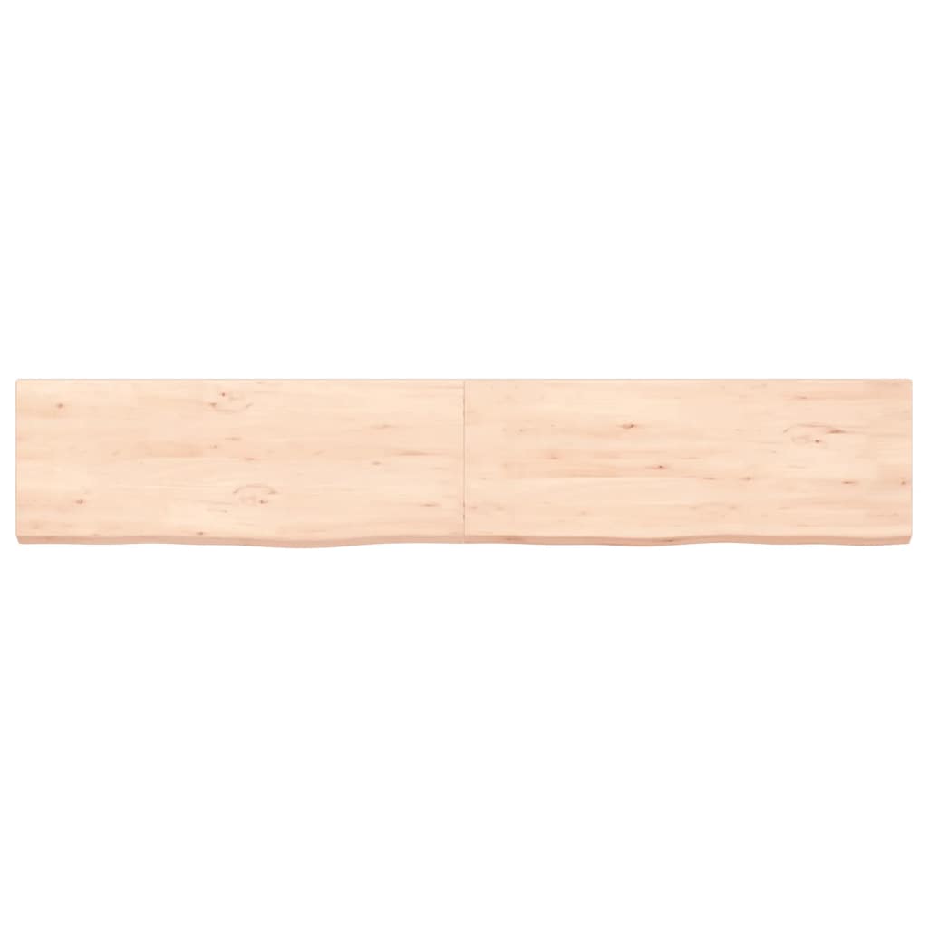 Πάγκος Μπάνιου 160x30x(2-4) εκ. από Ακατέργαστο Μασίφ Ξύλο