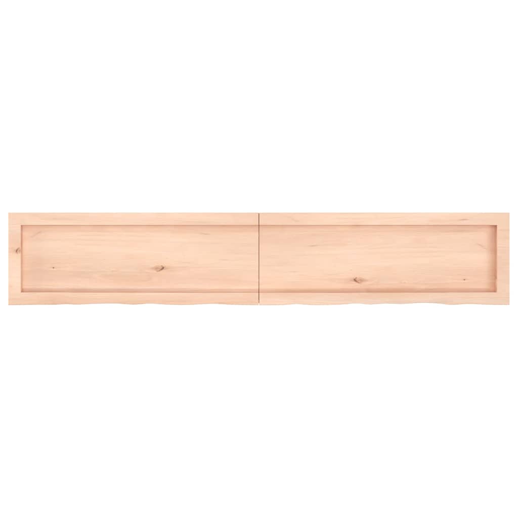 Πάγκος Μπάνιου 160x30x(2-4) εκ. από Ακατέργαστο Μασίφ Ξύλο