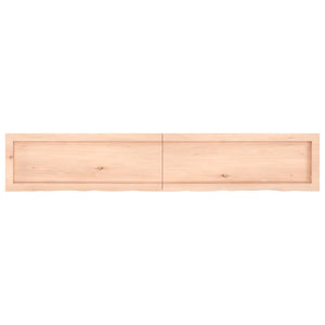 Πάγκος Μπάνιου 160x30x(2-4) εκ. από Ακατέργαστο Μασίφ Ξύλο