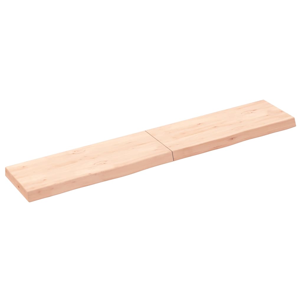 Πάγκος Μπάνιου 160x30x(2-6) εκ. από Ακατέργαστο Μασίφ Ξύλο - Pakobazaar
