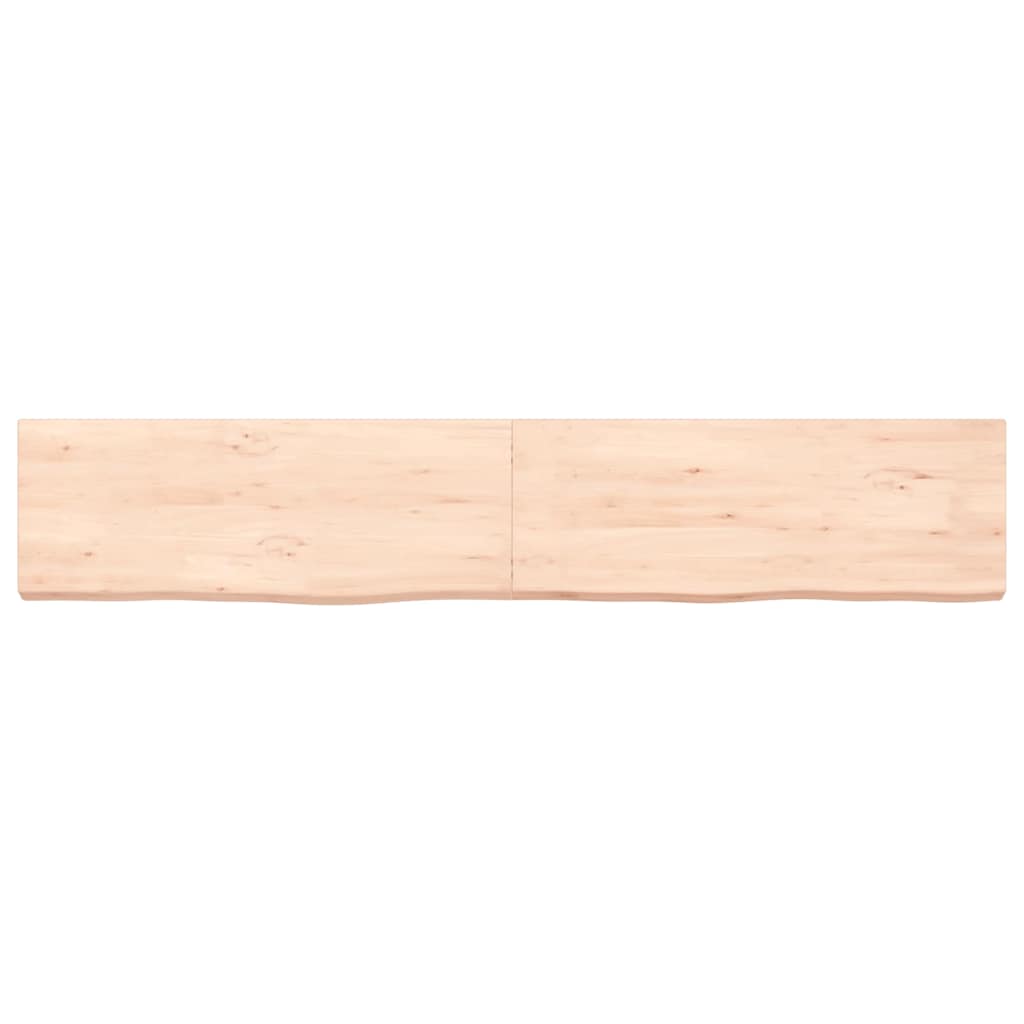Πάγκος Μπάνιου 160x30x(2-6) εκ. από Ακατέργαστο Μασίφ Ξύλο - Pakobazaar