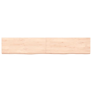 Πάγκος Μπάνιου 160x30x(2-6) εκ. από Ακατέργαστο Μασίφ Ξύλο - Pakobazaar