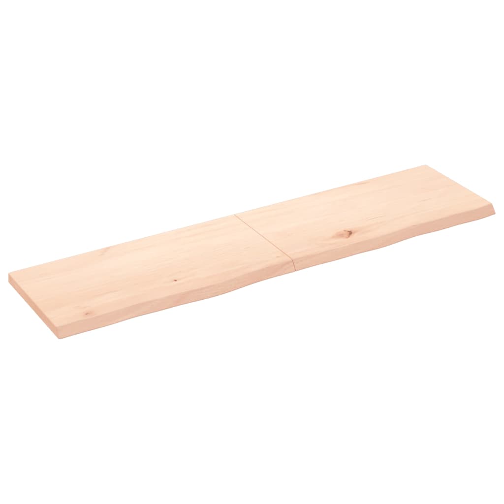 Πάγκος Μπάνιου 160x40x(2-4) εκ. από Ακατέργαστο Μασίφ Ξύλο