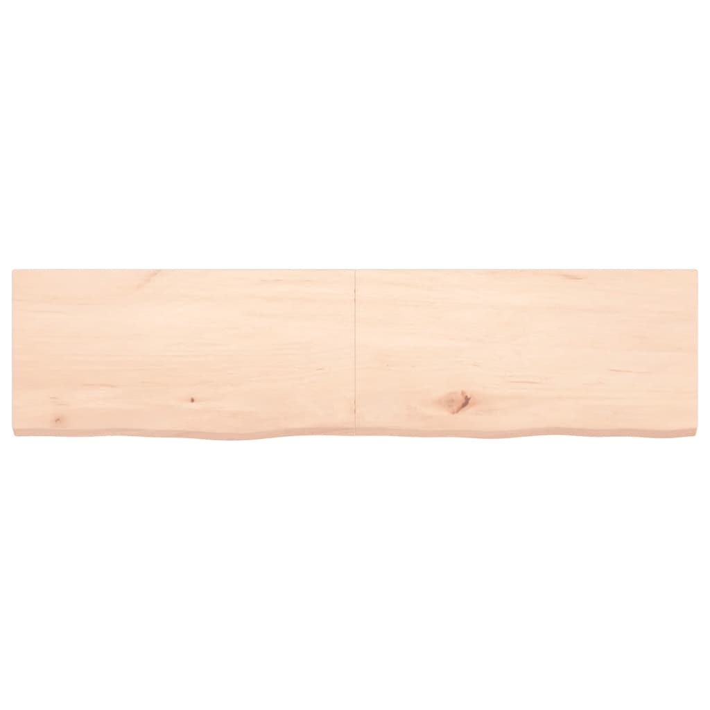 Πάγκος Μπάνιου 160x40x(2-4) εκ. από Ακατέργαστο Μασίφ Ξύλο