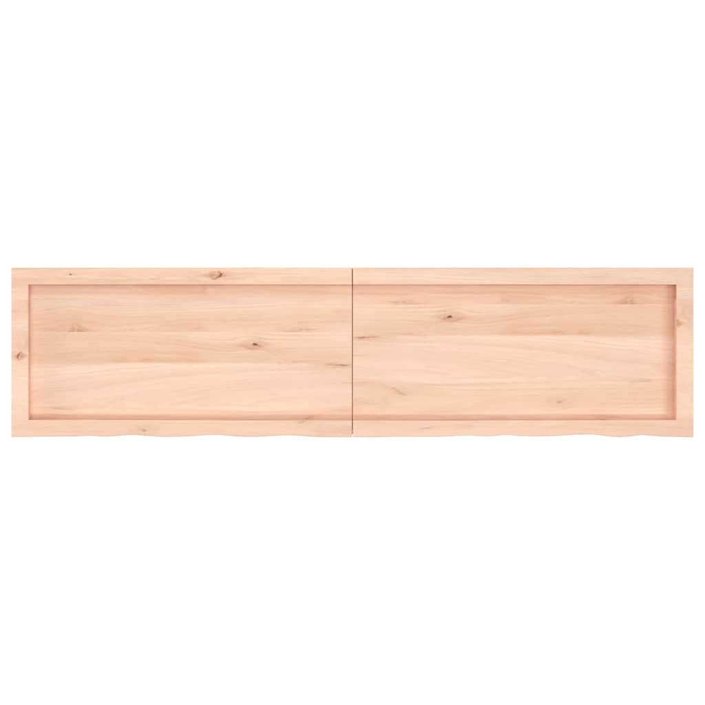 Πάγκος Μπάνιου 160x40x(2-4) εκ. από Ακατέργαστο Μασίφ Ξύλο