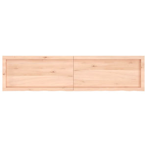 Πάγκος Μπάνιου 160x40x(2-4) εκ. από Ακατέργαστο Μασίφ Ξύλο