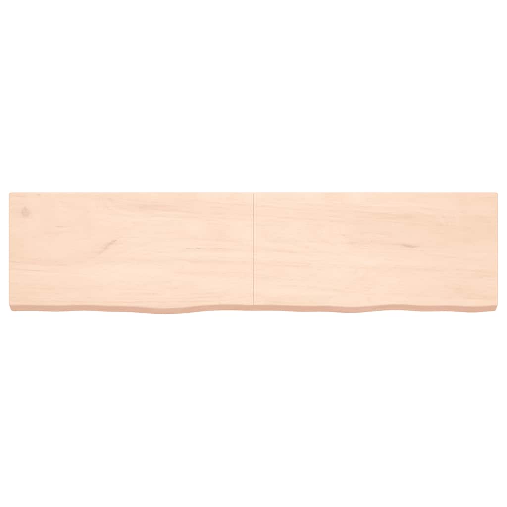 Πάγκος Μπάνιου 160x40x(2-6) εκ. από Ακατέργαστο Μασίφ Ξύλο - Pakobazaar