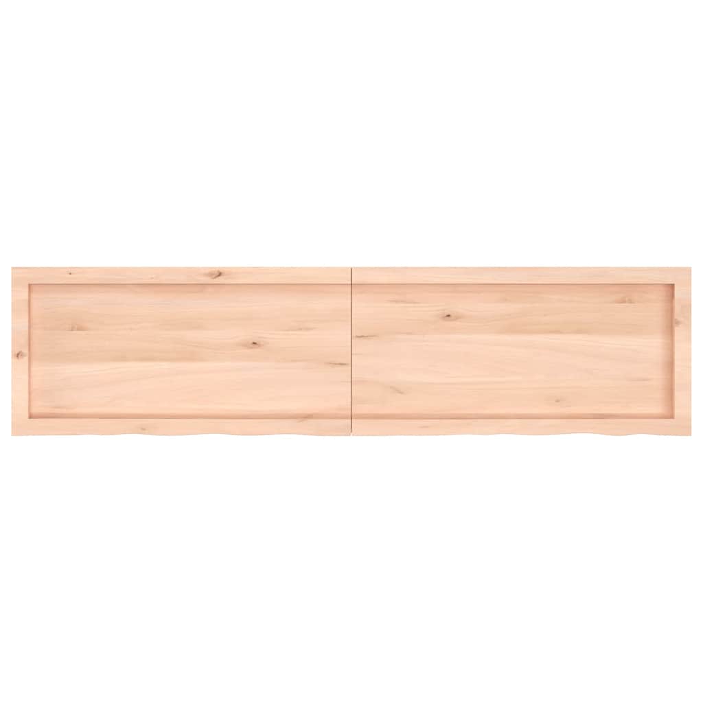 Πάγκος Μπάνιου 160x40x(2-6) εκ. από Ακατέργαστο Μασίφ Ξύλο - Pakobazaar