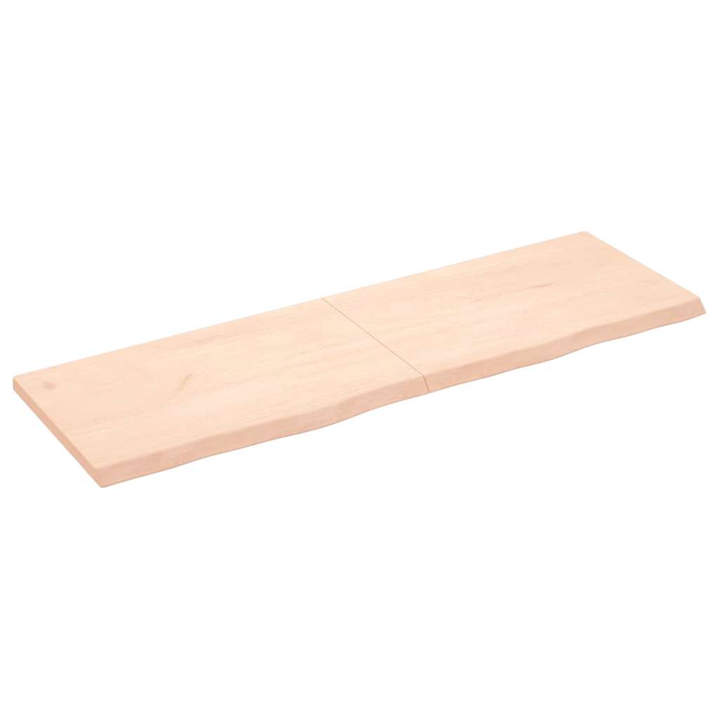 Πάγκος Μπάνιου 160x50x(2-4) εκ. από Ακατέργαστο Μασίφ Ξύλο