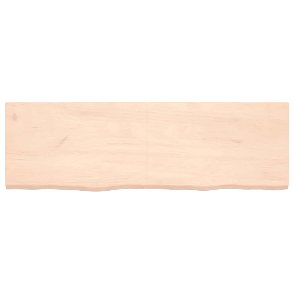 Πάγκος Μπάνιου 160x50x(2-4) εκ. από Ακατέργαστο Μασίφ Ξύλο