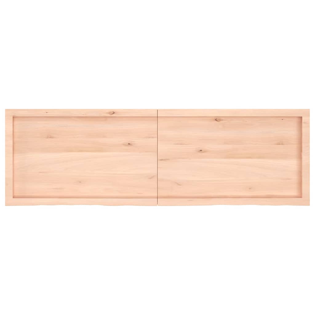 Πάγκος Μπάνιου 160x50x(2-4) εκ. από Ακατέργαστο Μασίφ Ξύλο