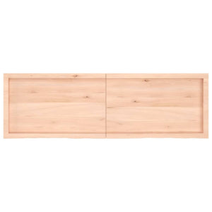 Πάγκος Μπάνιου 160x50x(2-4) εκ. από Ακατέργαστο Μασίφ Ξύλο