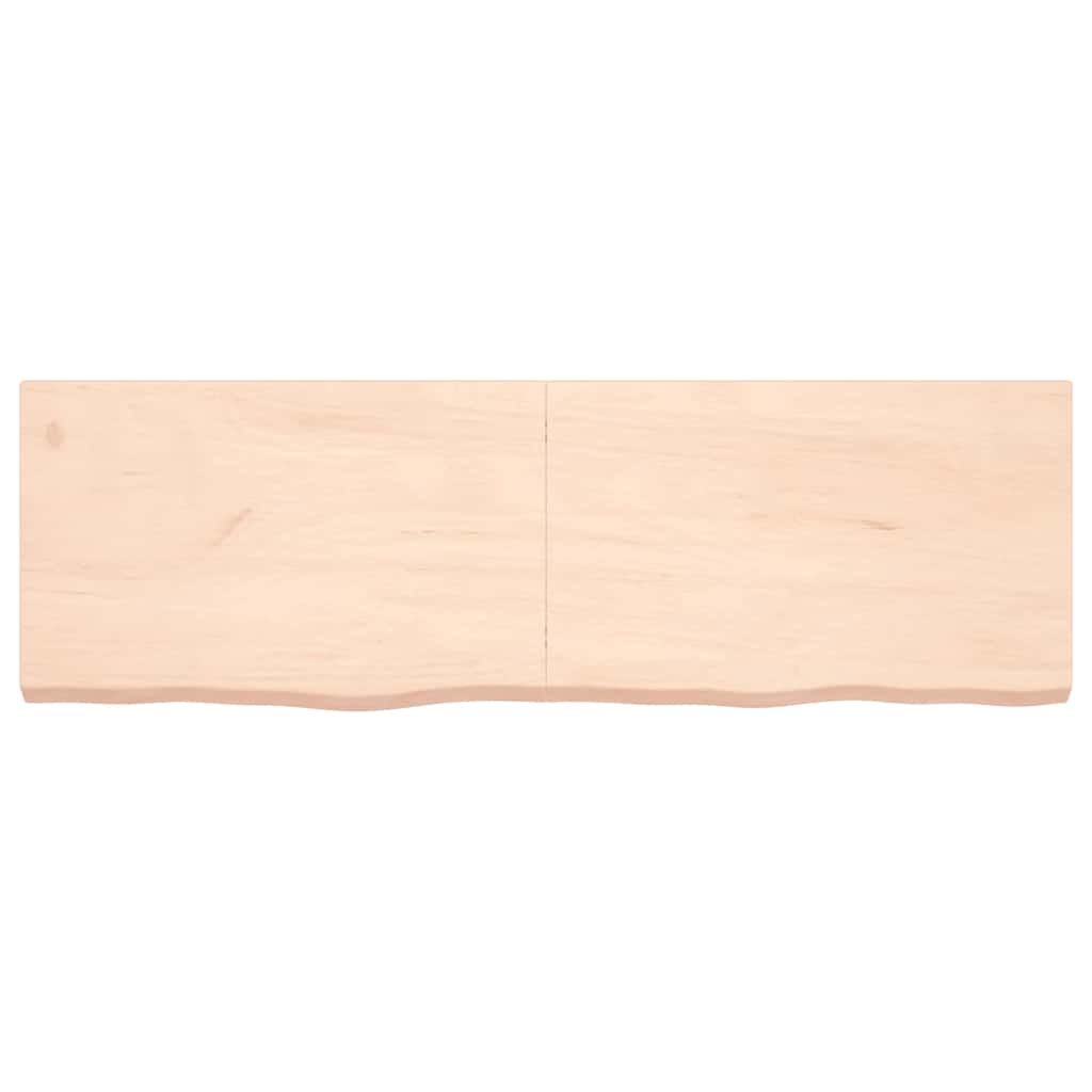 Πάγκος Μπάνιου 160x50x(2-6) εκ. από Ακατέργαστο Μασίφ Ξύλο