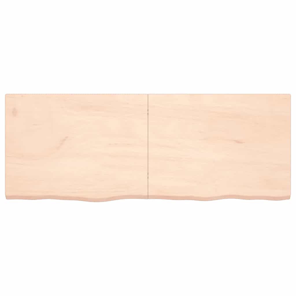 Πάγκος Μπάνιου 160x60x(2-4) εκ. από Ακατέργαστο Μασίφ Ξύλο