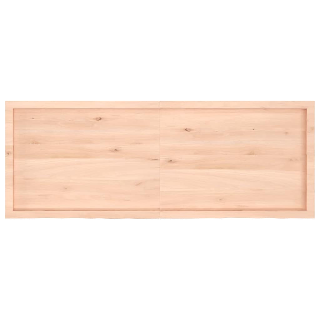 Πάγκος Μπάνιου 160x60x(2-6) εκ. από Ακατέργαστο Μασίφ Ξύλο
