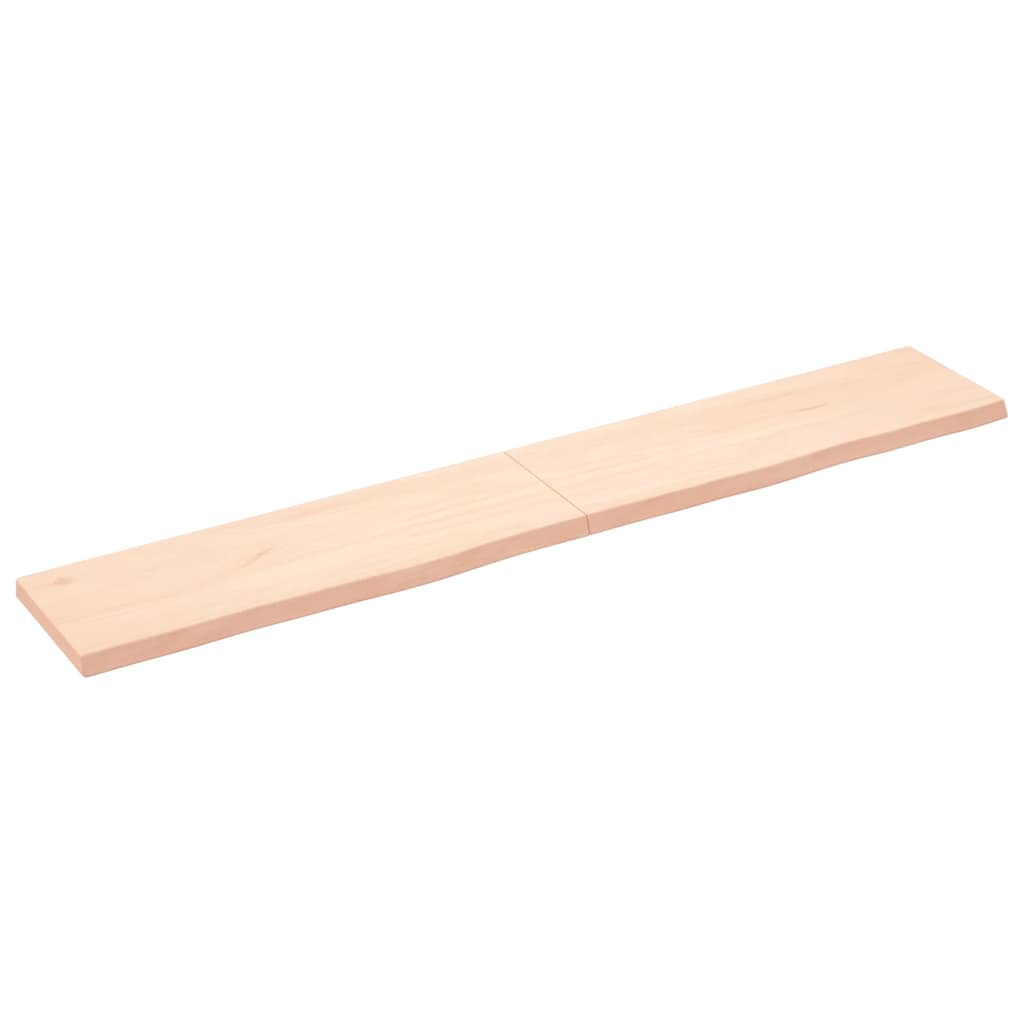 Πάγκος Μπάνιου 180x30x(2-4) εκ. από Ακατέργαστο Μασίφ Ξύλο