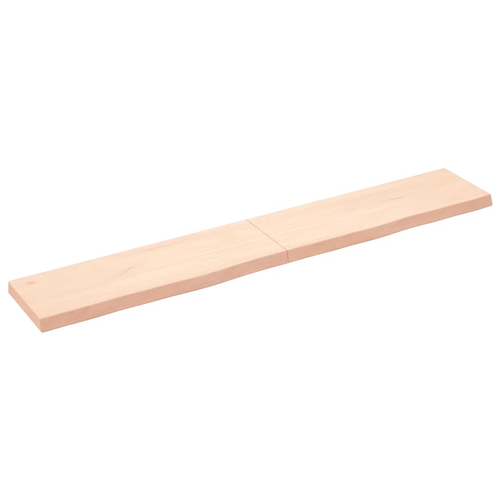 Πάγκος Μπάνιου 180x30x(2-6) εκ. από Ακατέργαστο Μασίφ Ξύλο