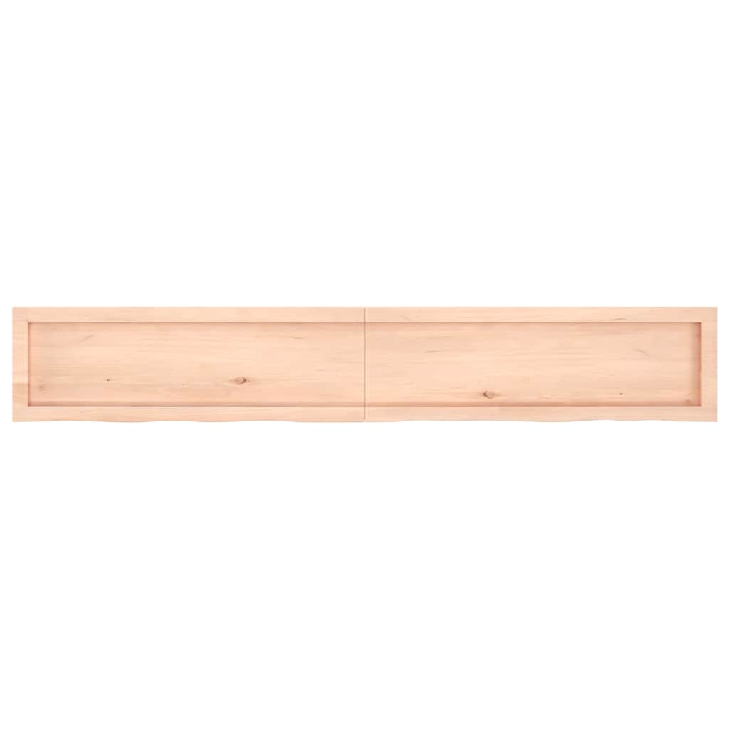 Πάγκος Μπάνιου 180x30x(2-6) εκ. από Ακατέργαστο Μασίφ Ξύλο