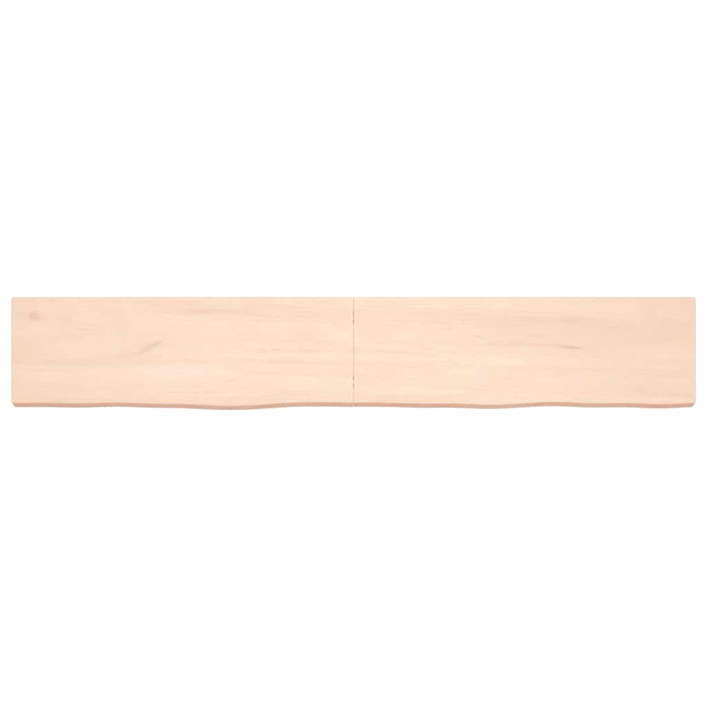 Πάγκος Μπάνιου 180x30x(2-6) εκ. από Ακατέργαστο Μασίφ Ξύλο