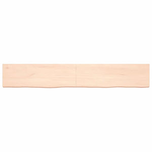 Πάγκος Μπάνιου 180x30x(2-6) εκ. από Ακατέργαστο Μασίφ Ξύλο