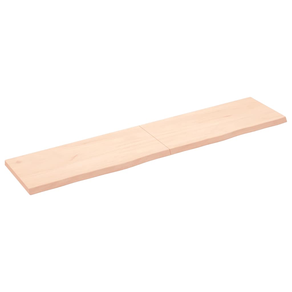 Πάγκος Μπάνιου 180x40x(2-4) εκ. από Ακατέργαστο Μασίφ Ξύλο