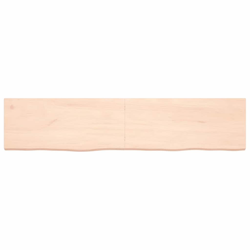 Πάγκος Μπάνιου 180x40x(2-4) εκ. από Ακατέργαστο Μασίφ Ξύλο