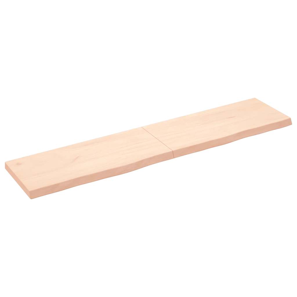 Πάγκος Μπάνιου 180x40x(2-6) εκ. από Ακατέργαστο Μασίφ Ξύλο