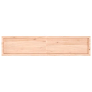 Πάγκος Μπάνιου 180x40x(2-6) εκ. από Ακατέργαστο Μασίφ Ξύλο