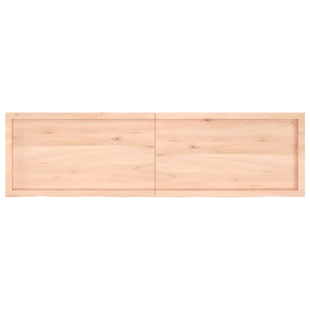 Πάγκος Μπάνιου 180x50x(2-4) εκ. από Ακατέργαστο Μασίφ Ξύλο