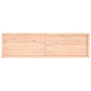 Πάγκος Μπάνιου 180x50x(2-4) εκ. από Ακατέργαστο Μασίφ Ξύλο