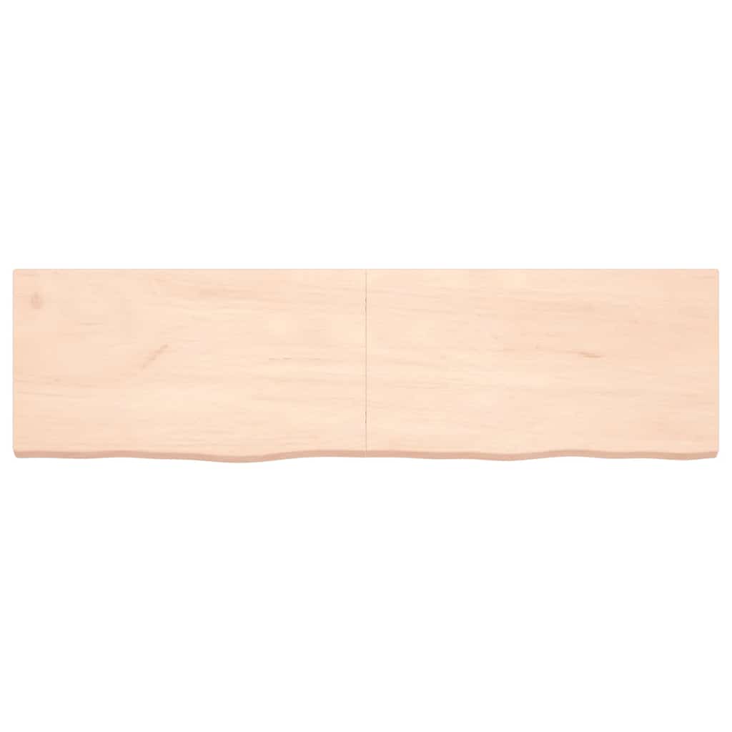 Πάγκος Μπάνιου 180x50x(2-6) εκ. από Ακατέργαστο Μασίφ Ξύλο