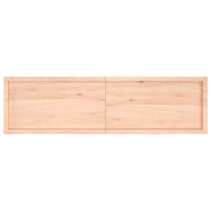 Πάγκος Μπάνιου 180x50x(2-6) εκ. από Ακατέργαστο Μασίφ Ξύλο
